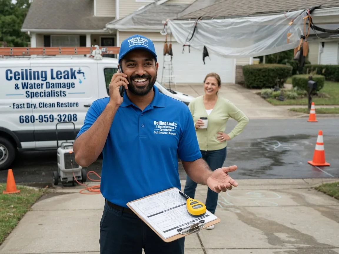 Ceiling Leak Cleanup Wake, VA FAQs